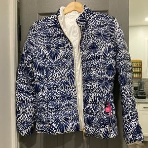 EUC Lilly Pulitzer Reversible Winter Coat (size 8)